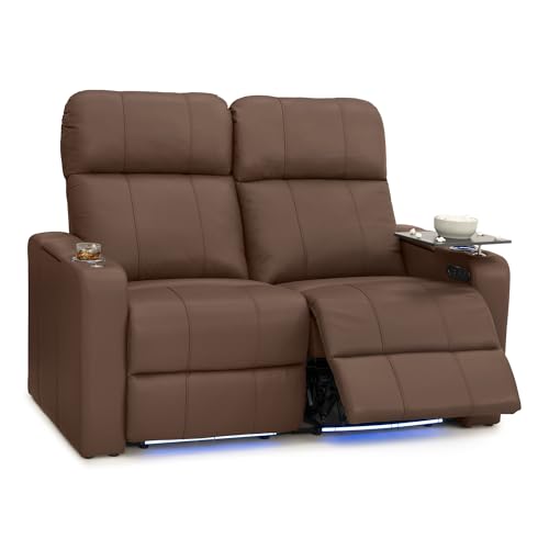 Image of Seatcraft Monterey Home Theater Seating Tobacco Row of 2 Loveseat