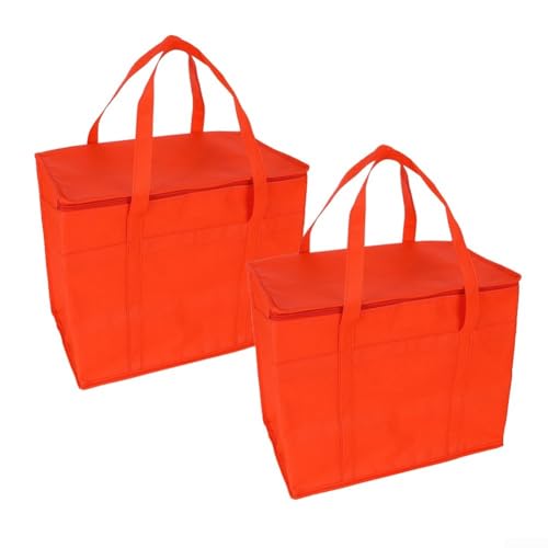 JGmotorfi Solución de almacenamiento compacta plegable aislada bolsa de comestibles para uso diario, como lo muestra la imagen, Without base plate