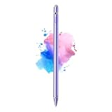 Stylus Pen for iPad, Pencil Compatible for iOS, Android, iPad Air/Pro/Mini 2/3/4 and More, Rechargeable Pen for Tablet（Purple）