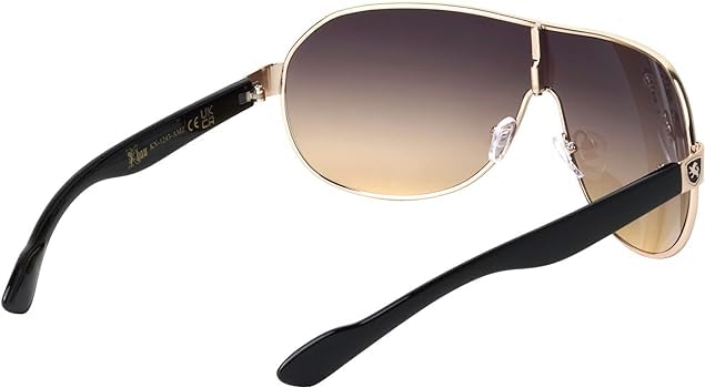 Men's Flat Top Sport Shied Aviator Sunglasses - Multiple Colors3