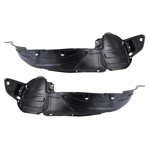 Image of TRQ Front Inner Fender Liner Set Compatible with 2002-2005 Honda Civic HO1248119 HO1249119