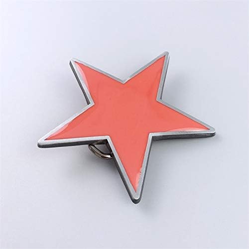 JEAN'S FRIEND Red Enamel Star Belt Buckle Gurtelschnalle Boucle de ceinture - Image 6