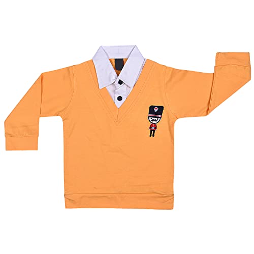Image of Wish Karo Full Length Cotton Blend Shirt and Pant for Baby Boys (hfs598)