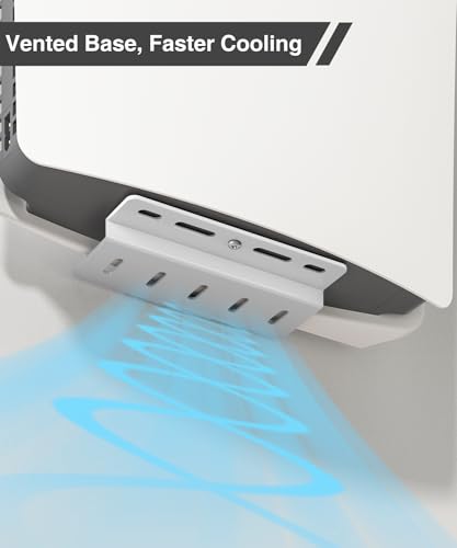 Support PS5 blanc contre la surchauffe et les chutes de la console - 4