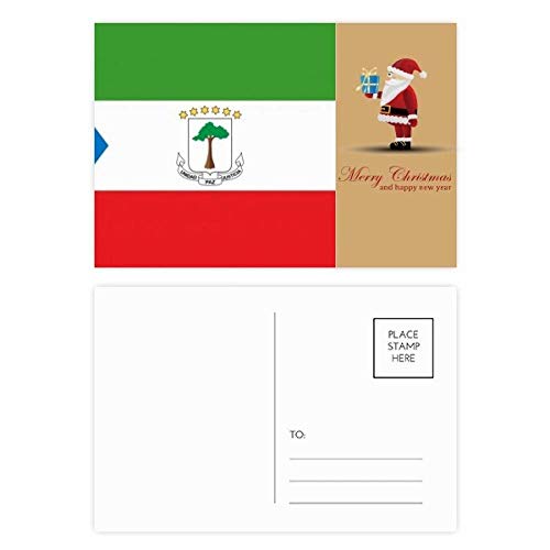 Cartes postales Guinée équatoriale et Père Noël pour correspondance culturelle de Noël