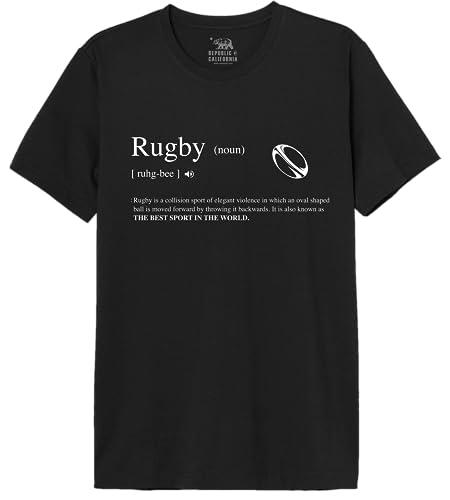 Republic of California Homme Merepczts130 T-Shirt, Noir, M EU