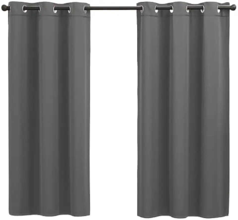 Cortina Blackout Corta Luz 2,20m x 1,30m para Sala e Quarto | Blecaute em Tecido de Qualidade | Decoração com Diversas Cores Disponíveis (Cinza, 2,20m X 1,30m)