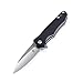 KIZER Folding Pocket Knives Flipper Knife Drop Point Blade G10 Handles Tactical EDC Knife, Barbosa V3487 (Black)