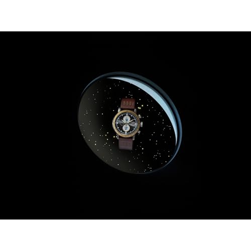 Image of CITIZEN Men's Eco-Drive Mandalorian Chronograph, 44mm Two-Tone Ion-Plated Stainless Steel Case with a Brown Leather Strap & Gray Dial (Style: CA0857-09W)