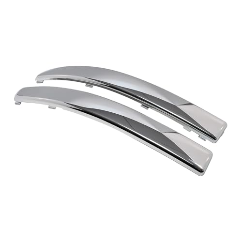 Moulure de pare-chocs avant finition miroir argentée pour Fiat 500