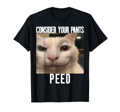 Consider Your Pants Peed Weird Cat Meme Funny Memes Brainrot T-Shirt