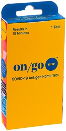 On/Go One Rapid COVID-19 Self-Test Kit with Test-to-Treat App, 1 Pack, 1 Test Total, 15-Minute Results, FDA EUA Authorized, Easy to Use at Home, Fast and Accurate