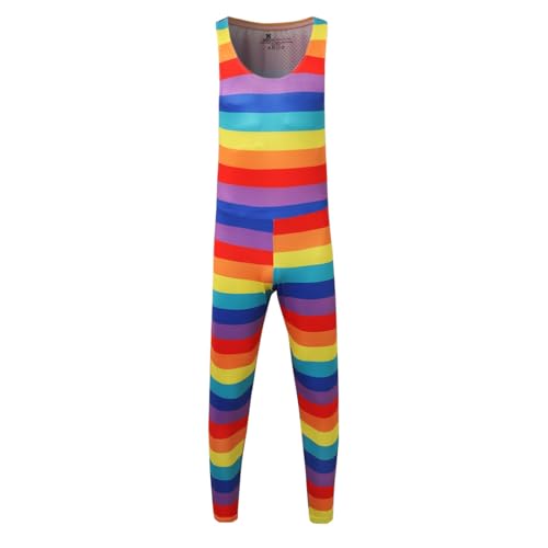Leotard athletic con diseño rainbow y stringbody erótico estilo jockstrap 3