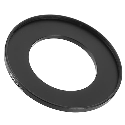 HOMOCONO Camera Ring Adapter Metal Step Ring for 43mm/67mm Filter Ring Adapter Lightweight Camera Lens Stepping Ring