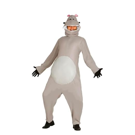 Guirca- Disfraz adulto hipopótamo, Talla 52-54 (84497.0)