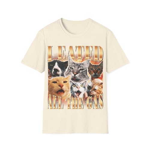 T-shirt graphique unisexe coton imprimé I Eated All The Gas