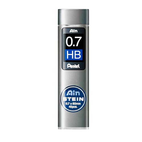 Image of Pentel Ain Stein Mechanical Pencil Lead, 0.7mm HB, 40 Leads (C277-HB)- 2 PACK