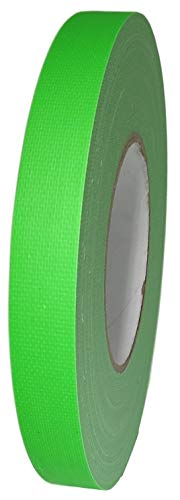 Image of GGR Supplies T.R.U. CDT-70F Superior Performance Fluorescent Duct Tape with A Natural Rubber /Synthetic Resin Adhesive. 60 Yards. (Fluorescent Green, 1 in.)