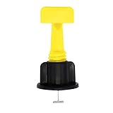 50Pcs Tile Positioning Leveler T Shape Tile Leveling Spacers Wedges Tile Flooring Wall Leveling Locator System,T-lock-Pliers-Tool-Tile-Leveling-System for Builing Walls & Floors