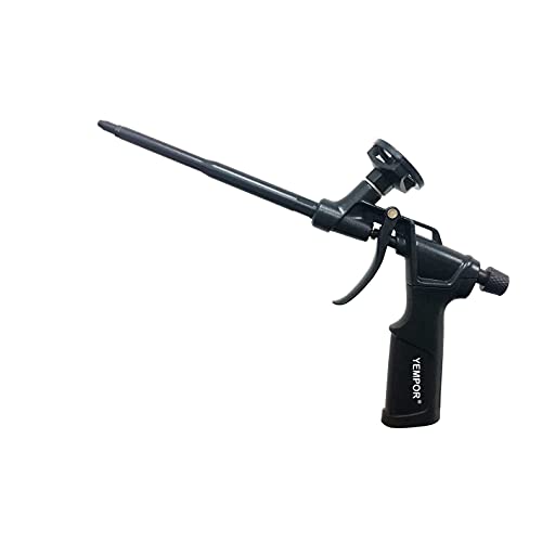 YEMPOR Pistola per schiuma da costruzione, pistola in teflon rivestito (PTFE) Sealant Gun PU Expanding Foam Gun Pistola dosatrice in metallo – Pistola professionale di montaggio