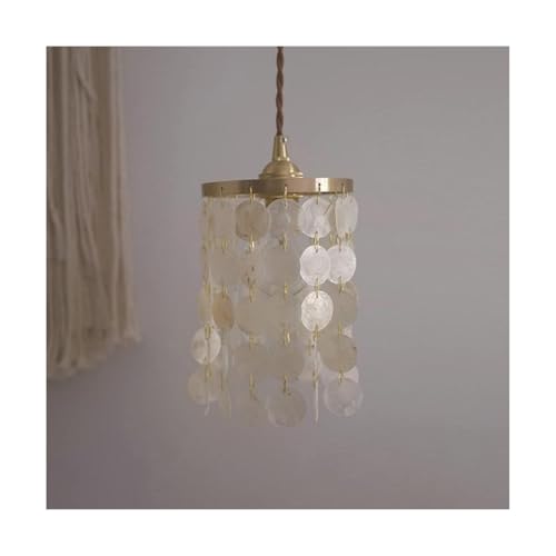 ZZTWER Suspension à la Palette de Style ombell Vintage, Petit Lustre de la mère de Nacre pour la Ferme pour la Maison de la Ferme.