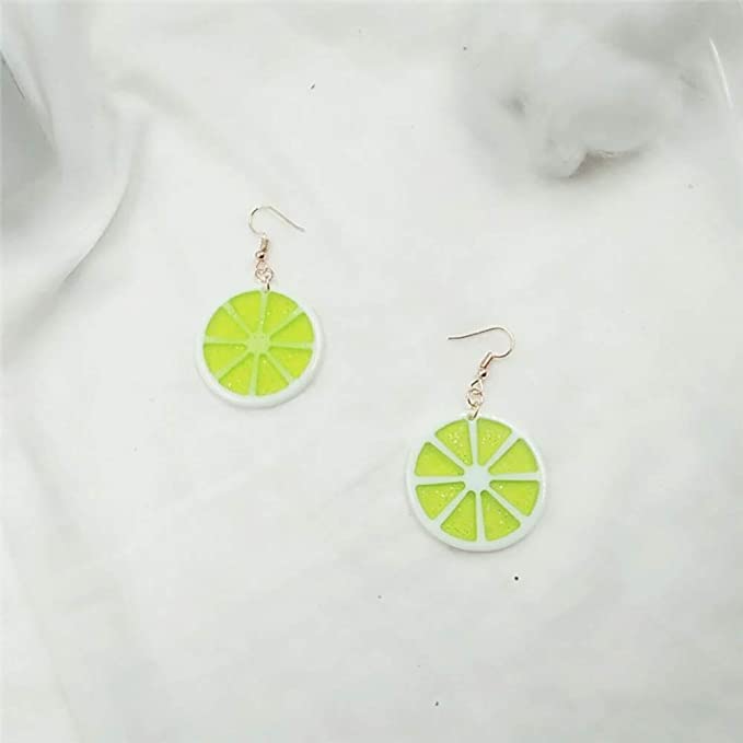 Lemon Acrylic Dangle Earrings Fruit Earrings For Women Girls3