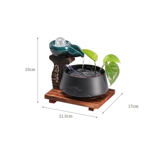 Fontaine d'intérieur : le cadeau déco idéal avec sa table bleue