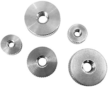 5pcs M3 M4 stainless steel flat head through hole hand nut decorative nuts - (Size: M4)