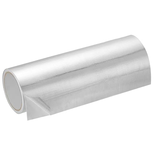 Image of PATIKIL Duct Tape, 11.81 Inch x 32.8 Ft(10.94 Yards) 5.91 Mil Heavy Duty Aluminum Foil Tape Waterproof Glass Fiber Insulation Heat Resistant for Ductwork HVAC Sealing Patching, 1 Roll