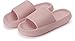 Joomra Pillow Slippers for Women Massage Foam Shower Bath Bathroom Home House Slipers Platform Slides Cloud Cushion for Lady Female Ladies Sandles Pink 39-40
