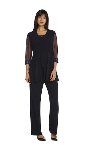 R&M Richards Women's Panel Mock Pant Set