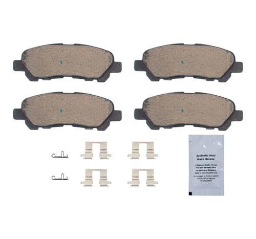 Image of HUSCH D1325 Rear Ceramic Brake Pads Kit Fit For Toyota Highlander 2008-2014 | Clean Wheels, Quiet, Short Braking Distance, Responsive Braking, Long Service Life, for Various Weather, Road Performance