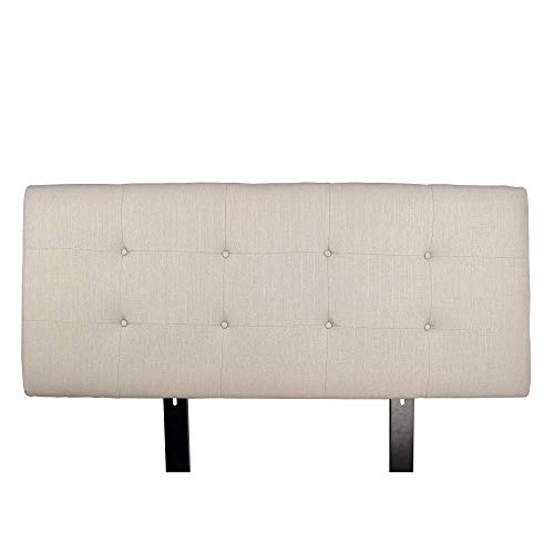 MJL Furniture Designs Ali Padded Bedroom Headboard Contemporary Styled Bedroom DÃ©cor, Sachi Series Headboard, Khaki Finish, California King Sized, USA Made