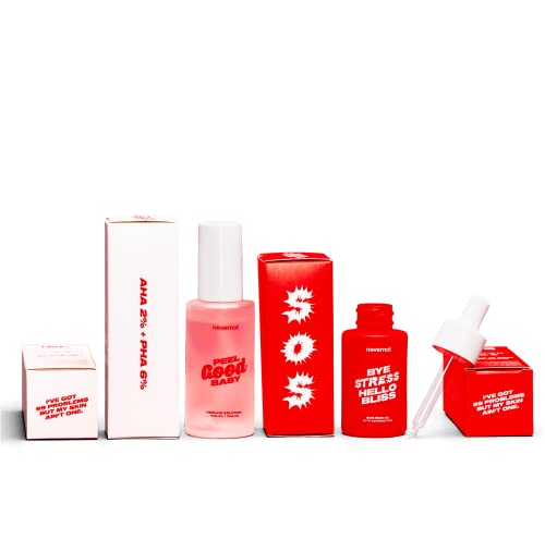 nevernot® Skin Care Set | beruhigendes Hautöl & Peeling Solution mit AHA & PHA | Körper, Gesicht & Bikinizone | für irritierte, gereizte Haut | gegen Rasurbrand, eingewachsene Haare & Pickel Cover