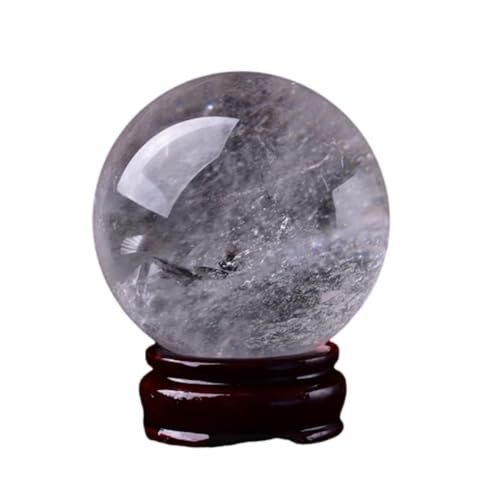 White Crystal Ball Transparent Ornaments Crystal Transparent raw Stone Polished Home Auspicious Office Crafts Ornaments,A-40mm