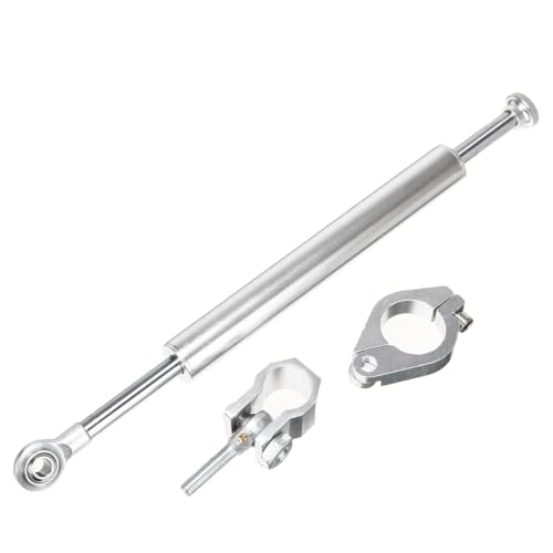 Amortisseur de direction moto stabilisateur fourche argent pour ATV tout-terrain et scooter