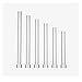 2pcs SKD61 JIS Fully Tempered Dowels/Ejector Stamps Φ0.5-1.5mm Dowels Ejection Mold For Plastic Mold Stamping Tools(0.8xL150(2PCS))