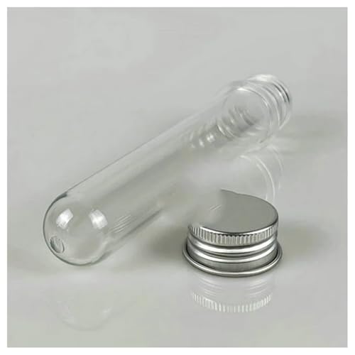 Tubes à essai incassables et transparents en plastique rigide avec fond cylindrique, lot de 10