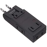 雷に強いマイクロタップ 4個口 黒_HS-AKS4PBT-K 00-6959