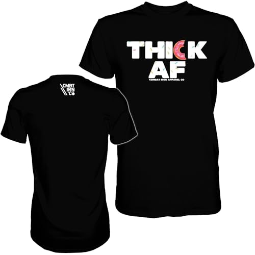 Combat Iron Men's Graphic Tee | Thick Donut Edition Athletic Short Sleeve Novelty Shirt