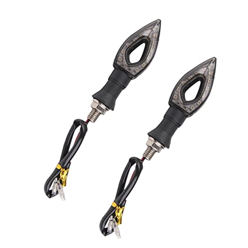 HAKIDZEL 2 Peças Luz De Neblina Pisca Luz De Luz De Freio Piscas Sequenciais LED Piscas De Motocicle