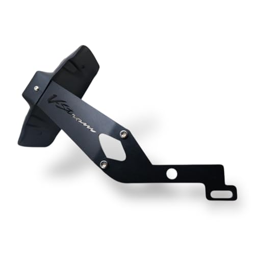 Image of Vstrom SX-250 Heavy Duty Motorcycle Rear Mudflap Guard, Black, Reflective Tyre Hugger |Splash Guard Suitable for Vstrom SX-250.