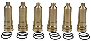 6 Pieces Injector Sleeves 8-97606661-0 — Compatible With Isuzu and Hitachi Fit intended for Engine Model 6HK1 Excavator ZX200-3 — Aftermarket Replacement