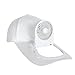 Generic Cappello Parasole da Esterno Ventilatore Portatile con Ricarica USB Ventilatore da Viaggio Ventilatore Regolabile Silenzioso E A Basso Rumore (Color : Wit, Size : 65-70CM)