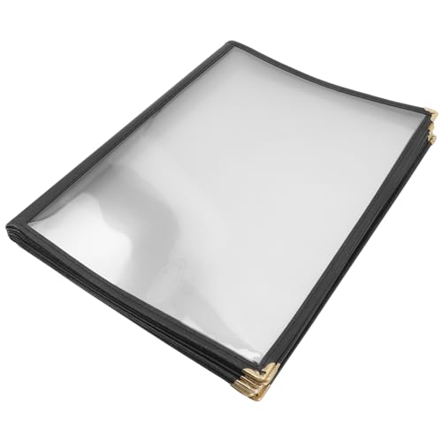 Porte-menu pratique en PVC transparent et couverture protectrice pour restaurant