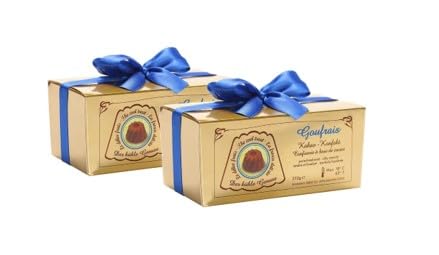 2 Geschenkpackungen á 250g Goufrais Schokolade Kakao-Konfekt feinste Gugelhupf Pralinen