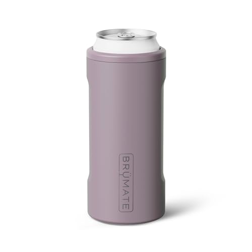 BrüMate Hopsulator Slim Can Cooler Insulated for 12oz Slim Cans | Skinny Can Insulated Stainless...