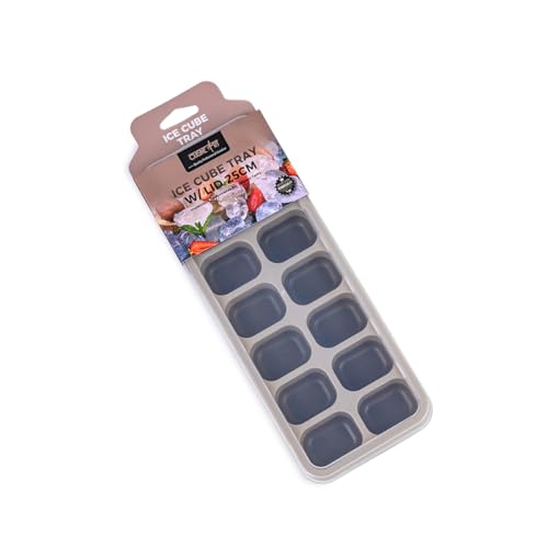 Cuisine Art 25cm Polypropylene Ice Cube Tray with Lid Assorted - Durable BPA-Free Ice Tray for Freezer Use - Easy-Release Design for Ice Cubes 1 Piece