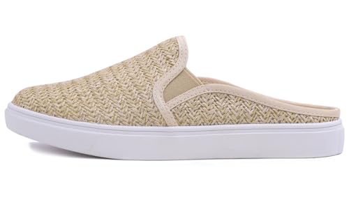 FEVERSOLE Women's Sport Mules Slip On Loafers Fashion Backless Sneakers4