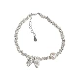 Genérico para pulsera de acero inoxidable abuelita joyería irregular pulsera de viento femenina plata mensajes preciosos pulsera Frases joyas, talla única, Material mixto, No Gemstone